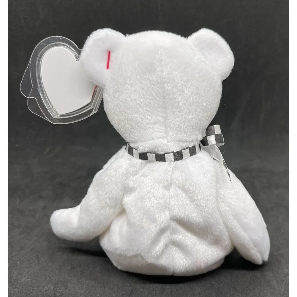 NASCAR Daytona 500 Celebrating 50 Years 2008 White TY Beanie‎ Baby NWMT
